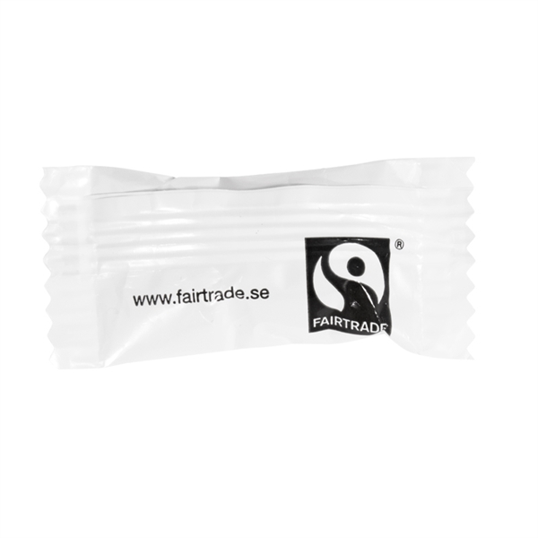 Flowpackade karameller Fairtrade