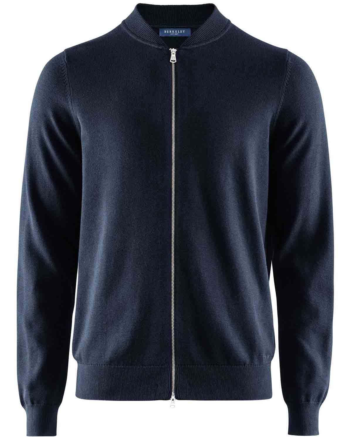 Brockton Full Zip Sweater Navy