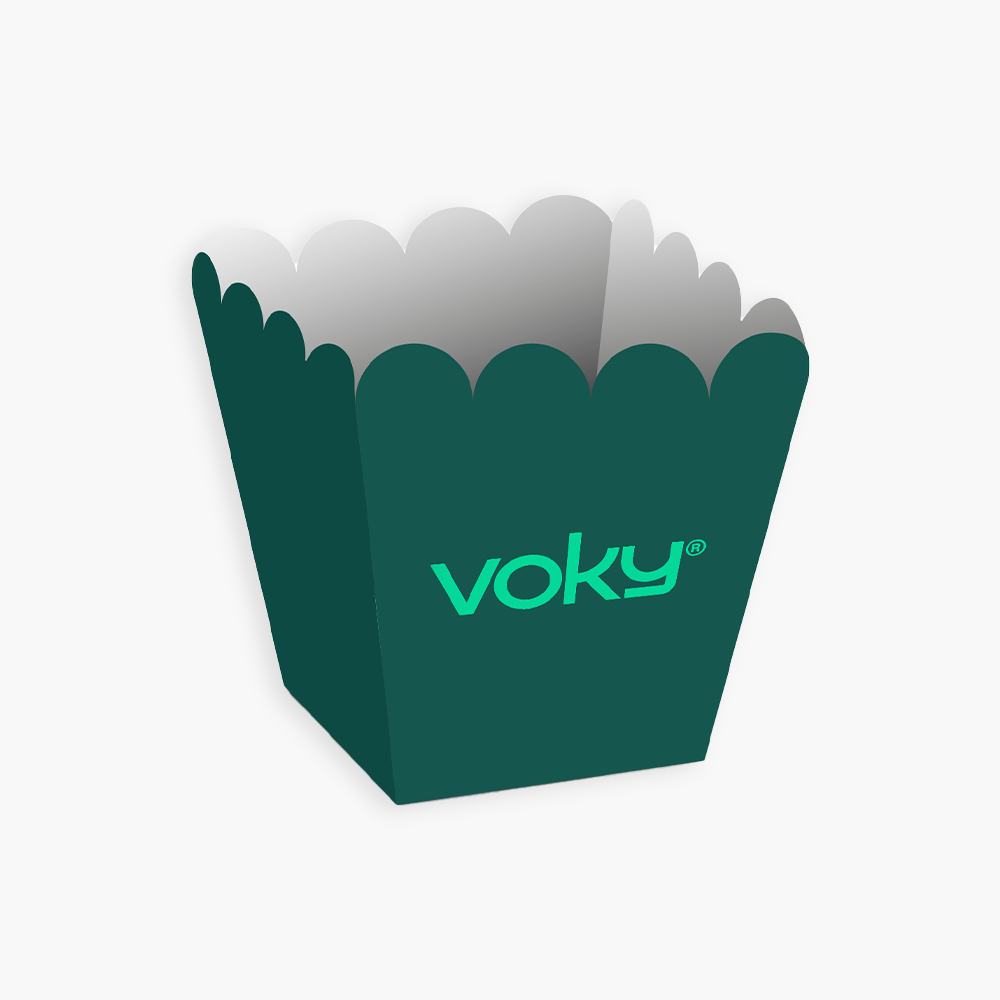 Popcornbägare 8x8x8 cm