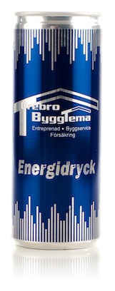 Energidryck med egen etikett